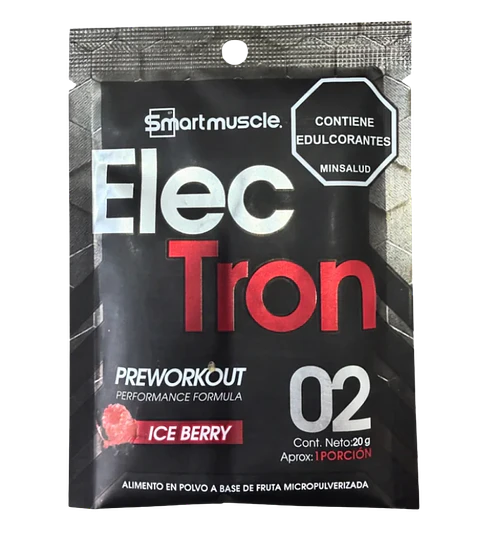 ElecTron 02 Pre Entreno Sachet Ice Berry 20 g Smart Muscle