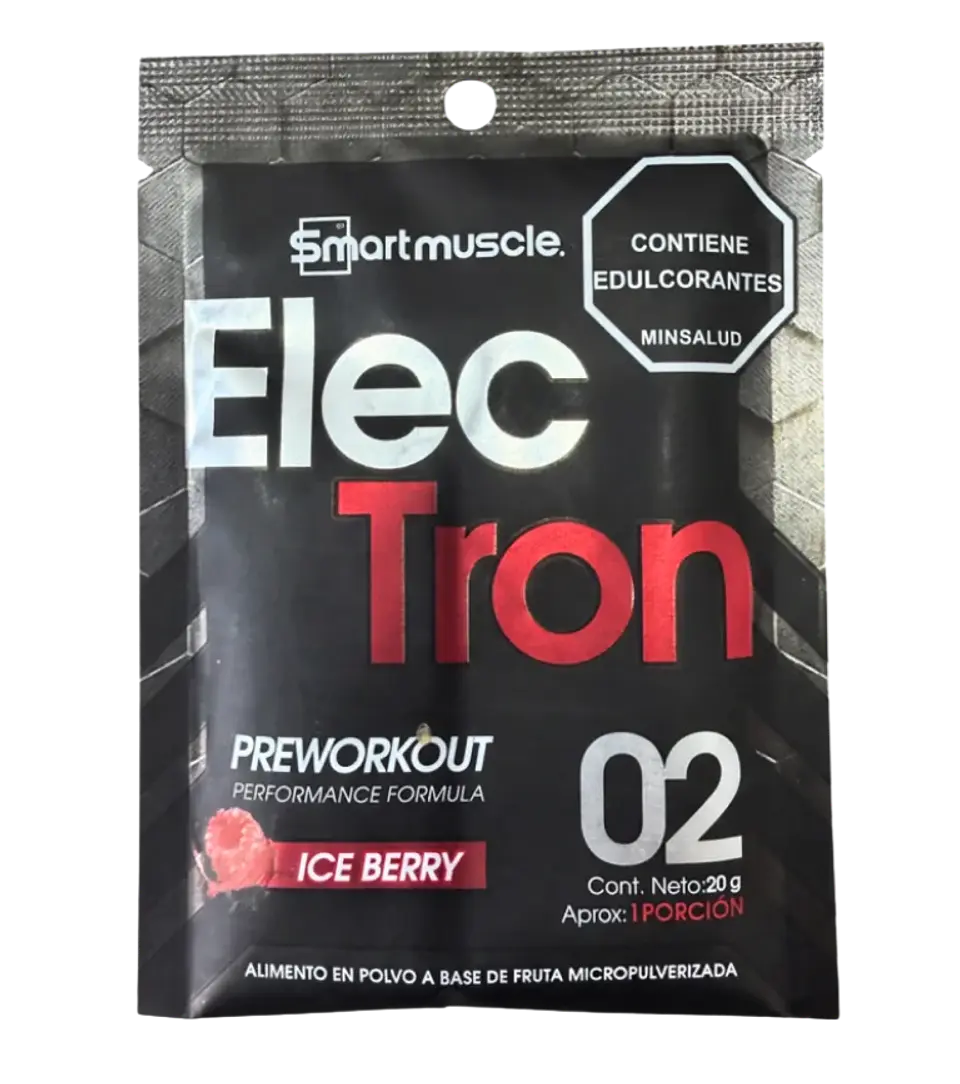 ElecTron 02 Pre Entreno Sachet Ice Berry 20 g Smart Muscle 1