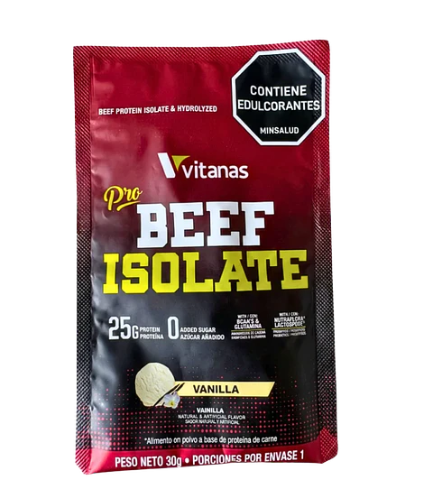 Pro Beef Isolate Sachet Vainilla 30 g Vitanas