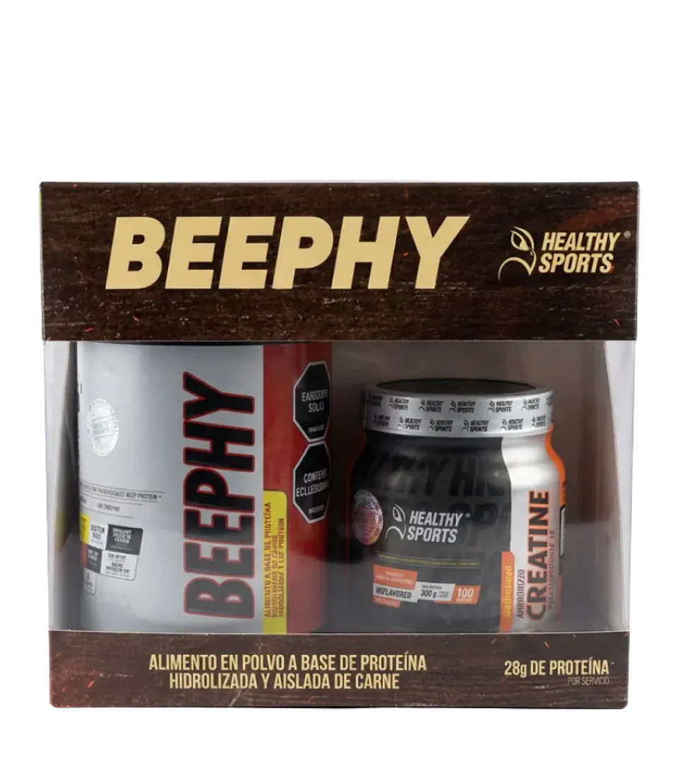 Combo Creatina Micronizada + BeePhy Protein Vainilla Healthy Sports 1
