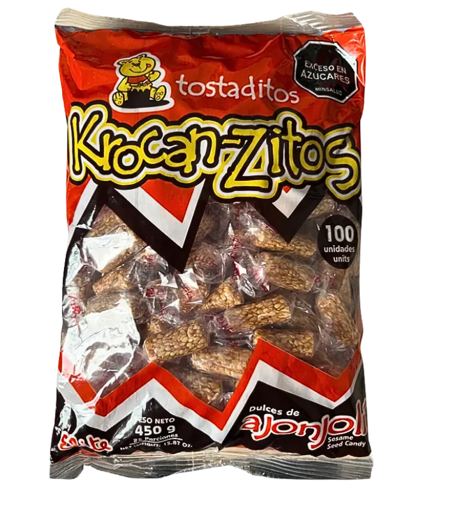 Dulces de Ajonjolí Krocanzitos Tostaditos 100 Unidades 1