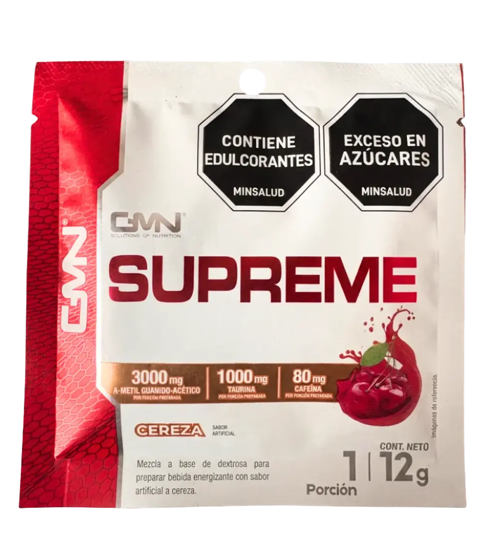 Supreme Creatina Monohidratada Sunset Punch Sobre GMN 1