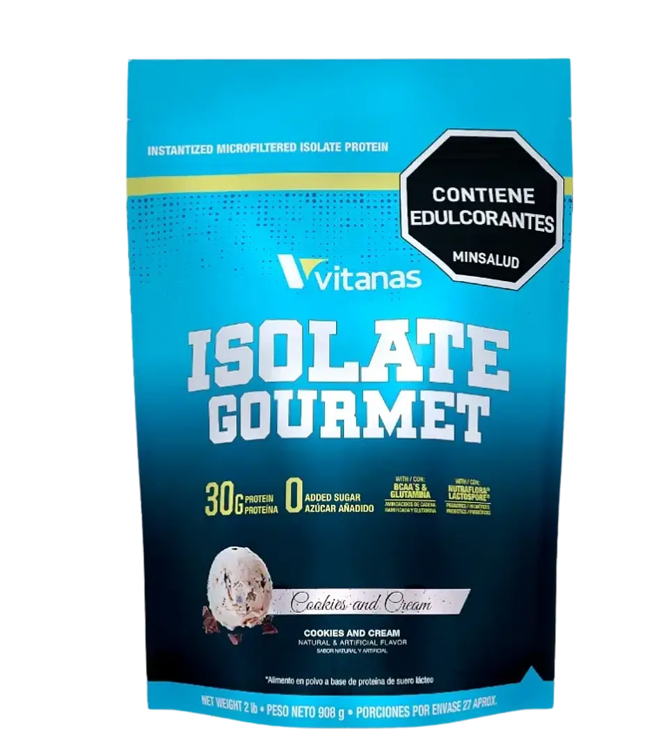 Isolate Gourmet 2 Libras Cookies & Cream Vitanas 1