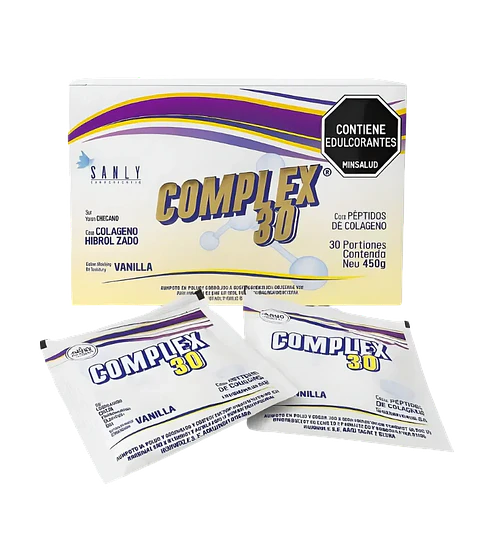 Complex 30 con Péptidos de Colágeno Sanly 30 Sobres