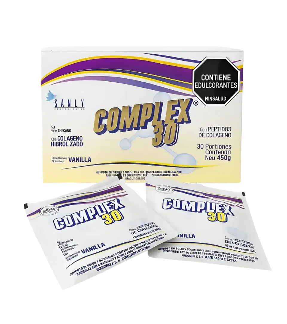 Complex 30 con Péptidos de Colágeno Sanly 30 Sobres 1
