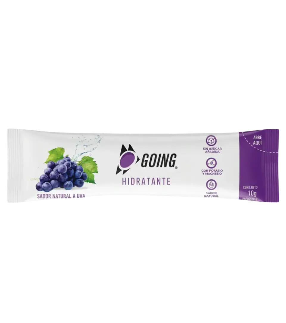 Hidratante con Electrolitos Sachet Sabor Uva Going 1