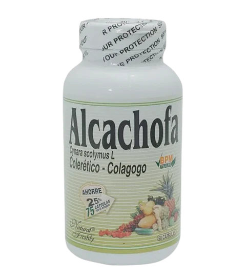 Alcachofa 500 mg Natural Freshly  50 Cápsulas