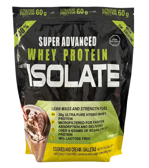 Whey Protein Isolate Cookies and Cream 2 lb Natural Vitamins