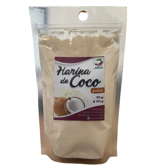 Harina de Coco en Polvo 250g Alimentos Ancestrales