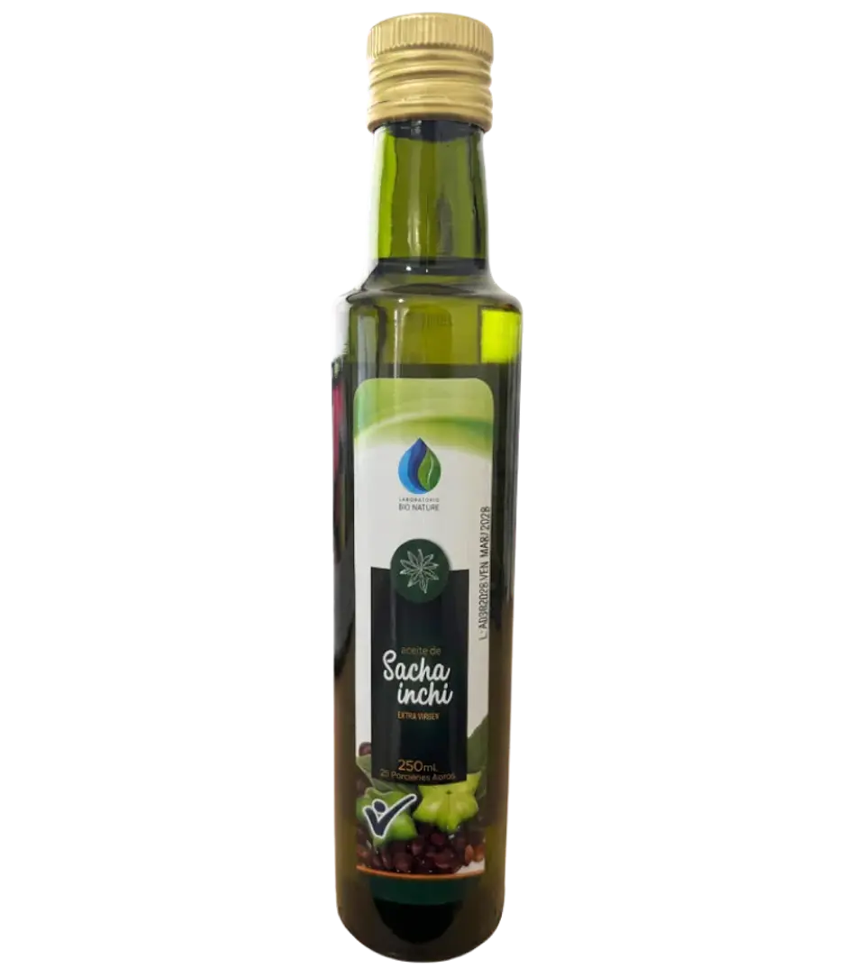 Aceite de Sacha Inchi Extra Virgen 250ml  100% Natural Laboratorio Bio Nature 1