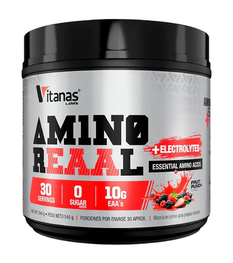 Amino Reaal + Electrolytes 540 g 30 Servicios Fruit Punch Vitanas