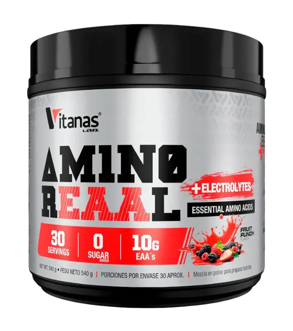 Amino Reaal + Electrolytes 540 g 30 Servicios Fruit Punch Vitanas 1
