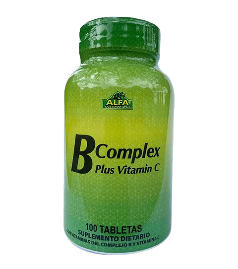 B Complex Plus Vitamin C 100 Tabletas Alfa Vitamins