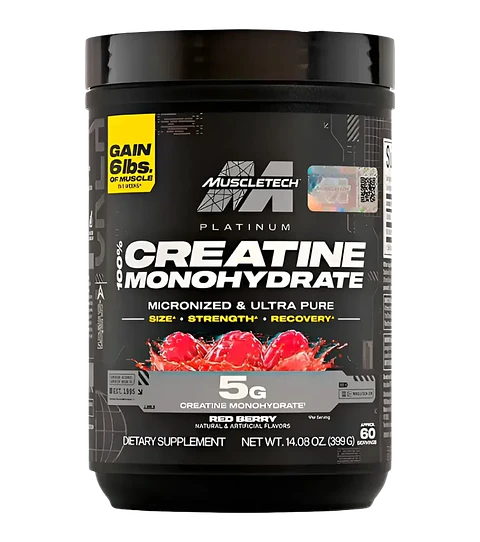 Creatina Platinum 100% Monohydrate Berry 399 g Muscletech