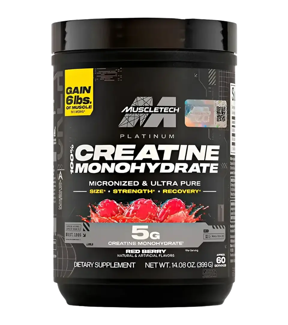 Creatina Platinum 100% Monohydrate Berry 399 g Muscletech 1