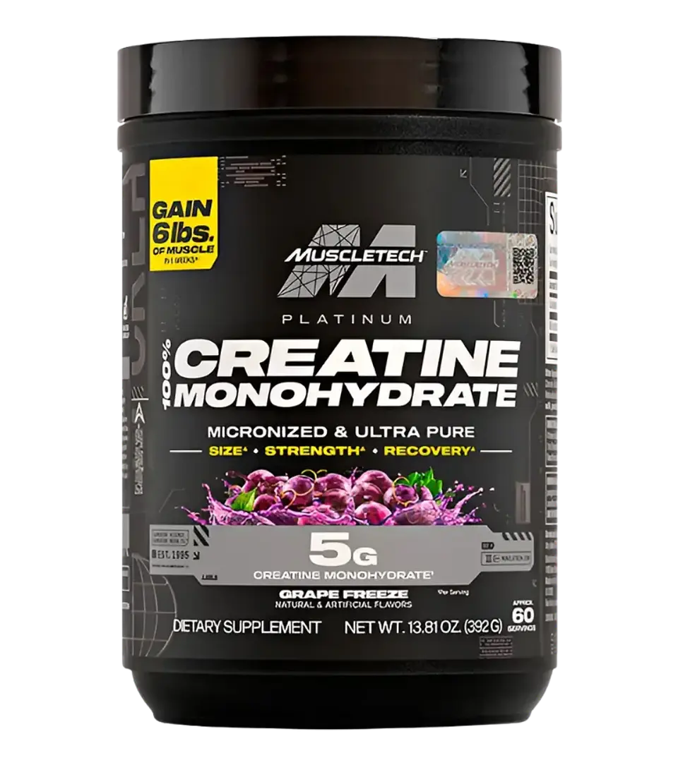 Creatina Platinum Monohydrate Grape Freeze 392 g Muscletech 1