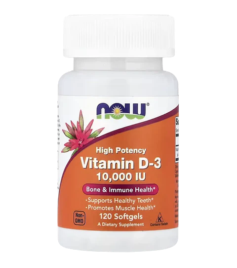 Vitamin D3 10000 IU NOW 120 Softgels