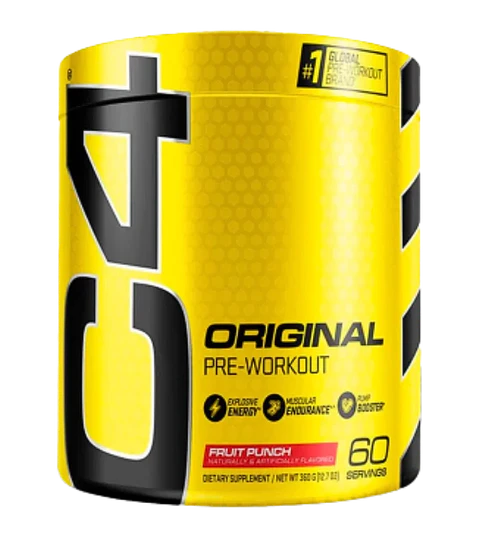 C4 Original Pre Wokout Cellucor 60 Servicios Fruit Punch