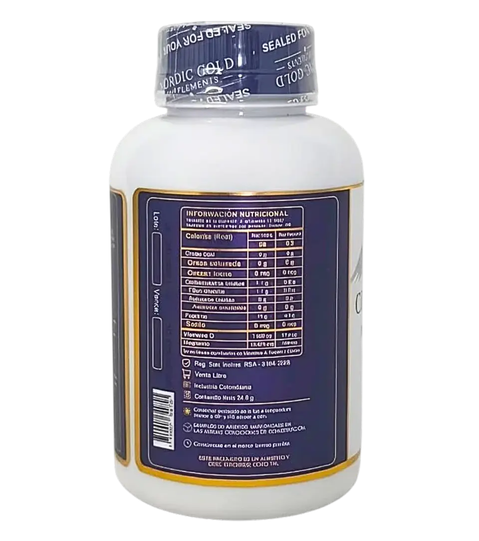 Citrato de Magnesio 60 Cápsulas Nordic Gold Supplements 2