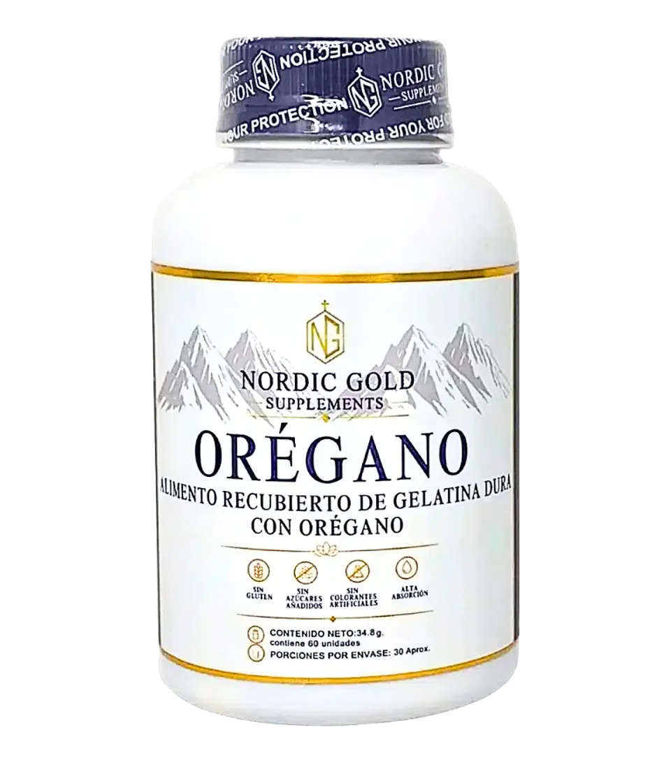 Orégano en Cápsulas Nordic Gold Supplements x 60 1