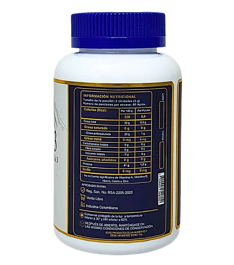 Omega 3 Nordic Gold Supplements 120 Perlas EPA y DHA