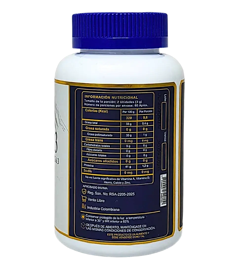 Omega 3 Nordic Gold Supplements 120 Perlas EPA y DHA 2