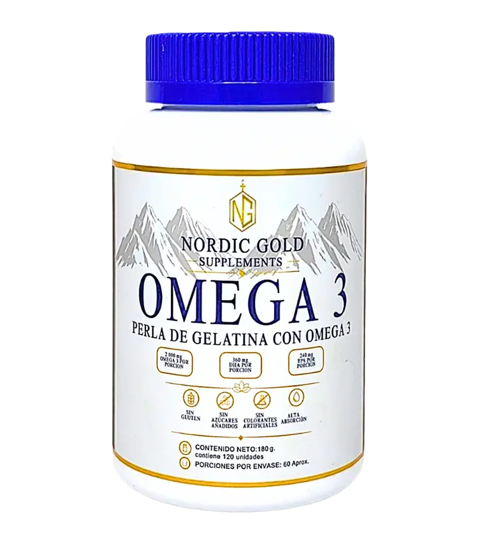 Omega 3 Nordic Gold Supplements 120 Perlas EPA y DHA 1