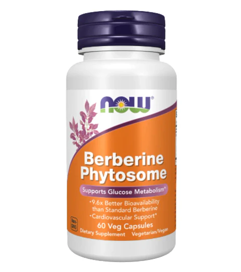 Berberina Phytosome NOW Foods 60 cápsulas 