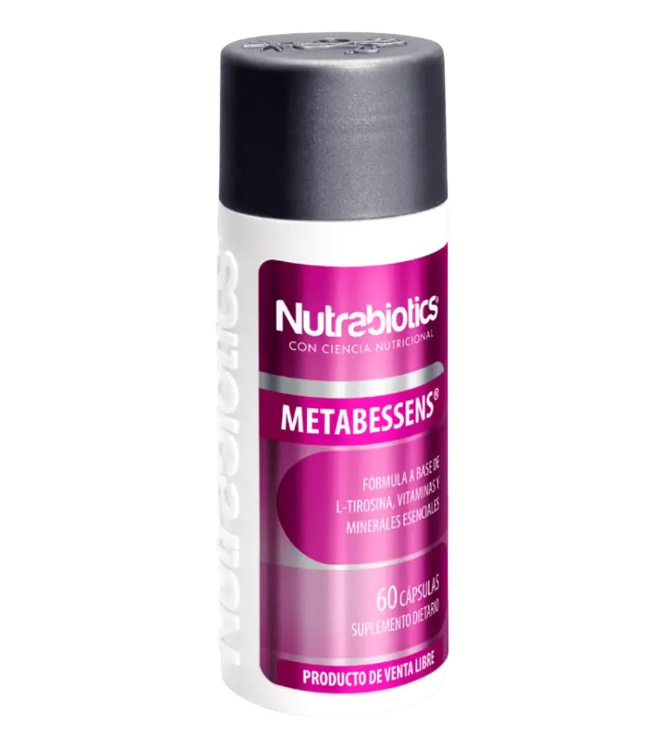 METABESSENS L-tirosina y vitaminas Nutrabiotics 60 Cápsulas 1