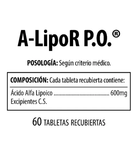 A-LipoR P.O. Acido alfa Lipoico 600 mg Nutrabiotics