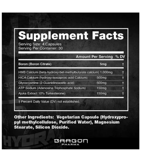Hydra 120 Cápsulas Dragon Pharma 