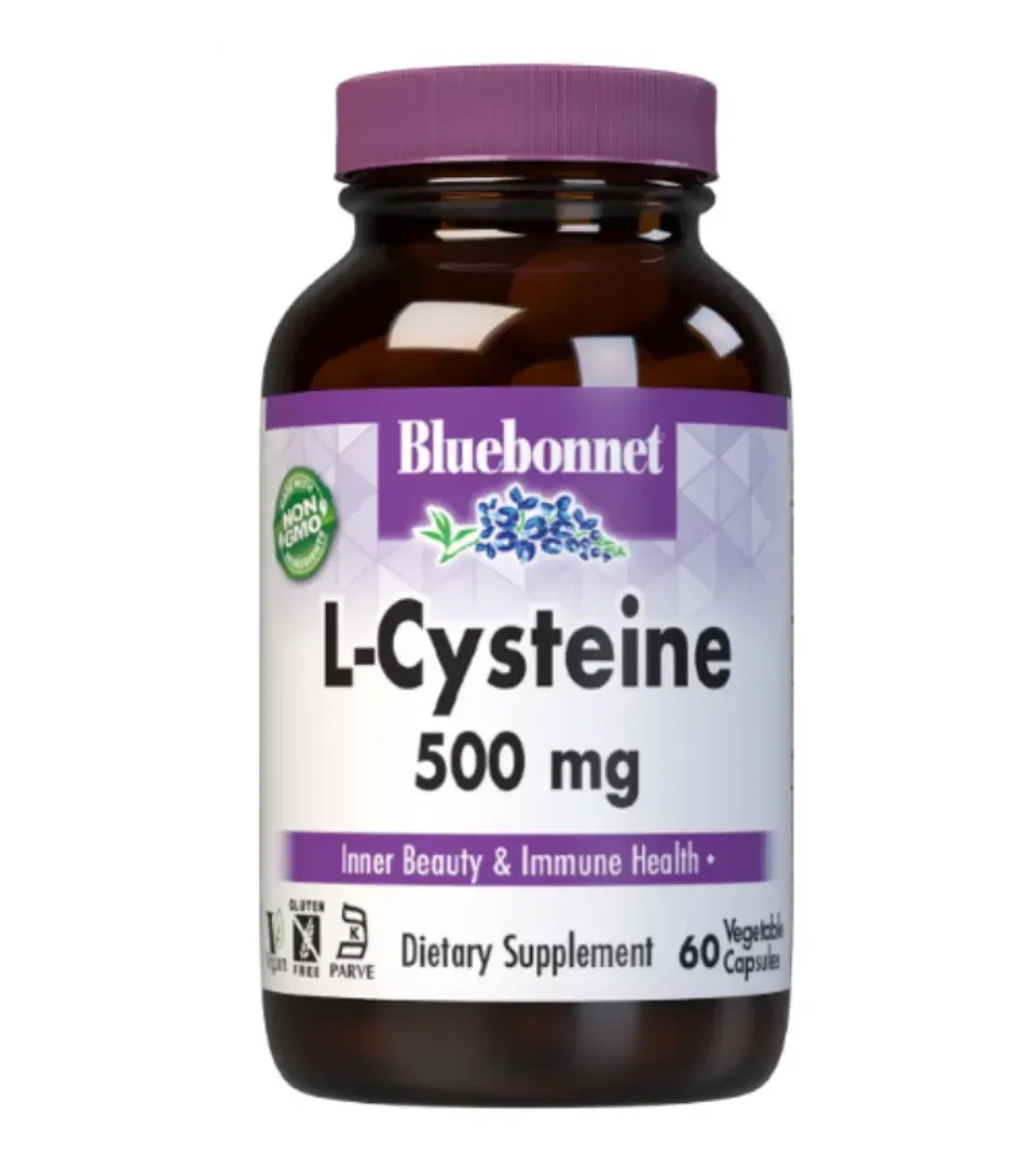 L-Cisteína Bluebonnet 500 mg – 60 Cápsulas Vegetales 1