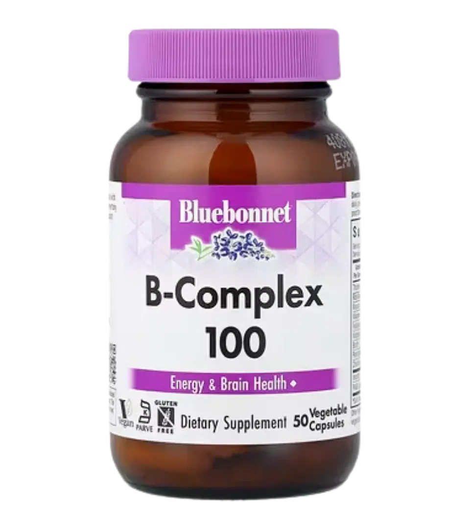 Complejo B-100 Bluebonnet – 50 Cápsulas Vegetales 1