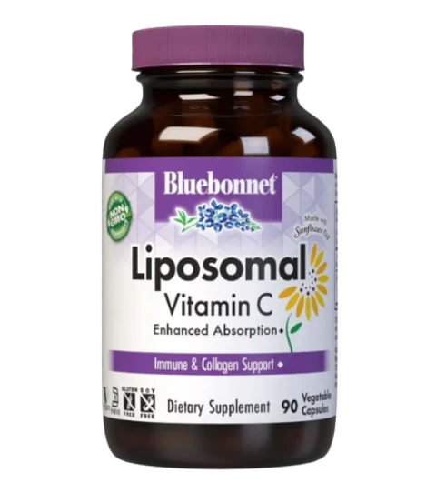 Vitamina C Liposomal Bluebonnet 500 mg  90 Cápsulas Vegetales
