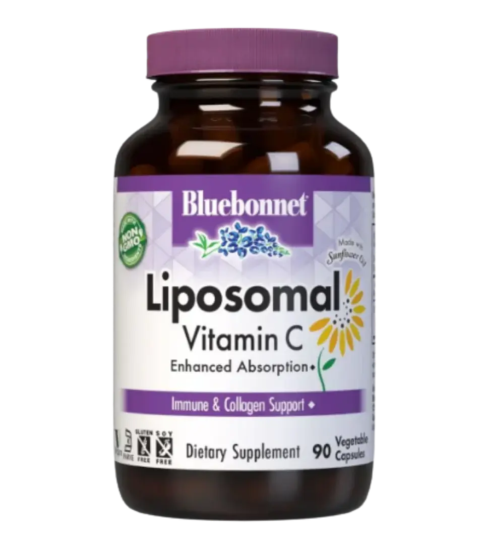 Vitamina C Liposomal Bluebonnet 500 mg  90 Cápsulas Vegetales 1