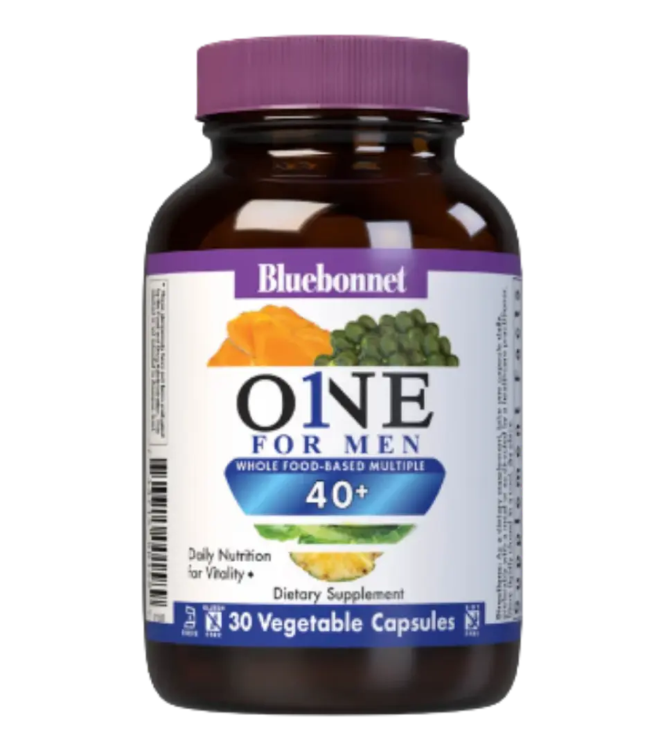 Multivitamínico Bluebonnet ONE for Men 40+ – 30 Cápsulas 1