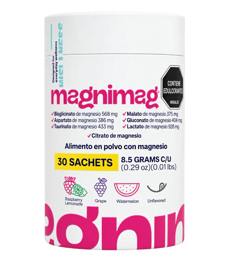 Magnimag Healthy America  Magnesio en Polvo, 30 Sobres de 8,5 g