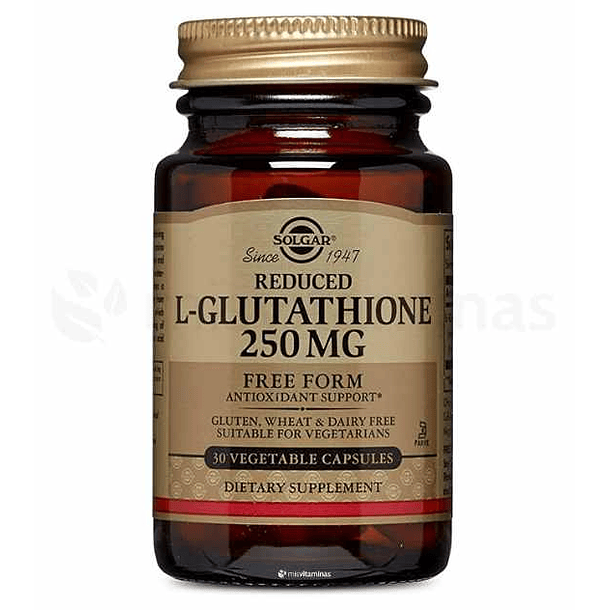  L Glutathione 250 mg Solgar 30 Capsulas