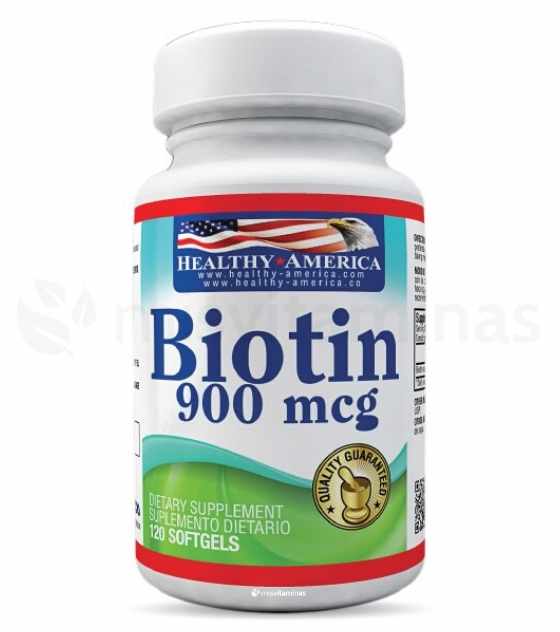 Biotin 900 mcg Healthy America | Mis Vitaminas