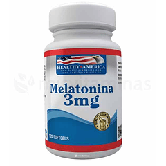 Melatonina 3 mg Healthy America  120 Softgels