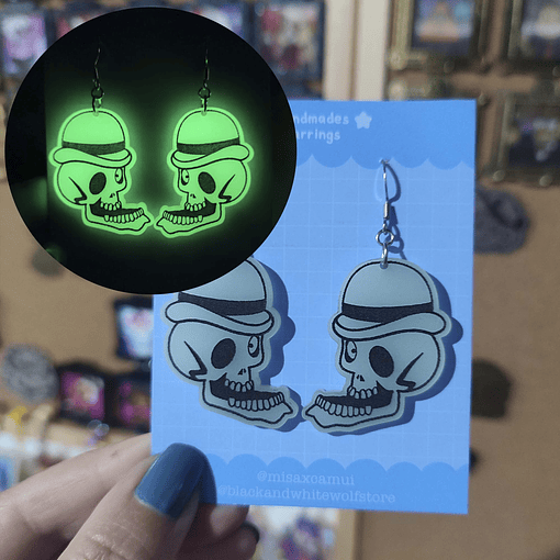 El cadáver de la novia - Bonejangles Aros Brillan en la oscuridad