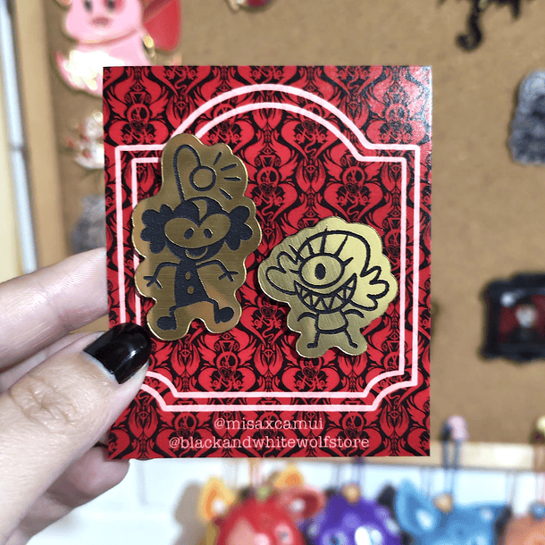 Hazbin Hotel - Doodles Niffty y Baxter Pines Lamicoid  1