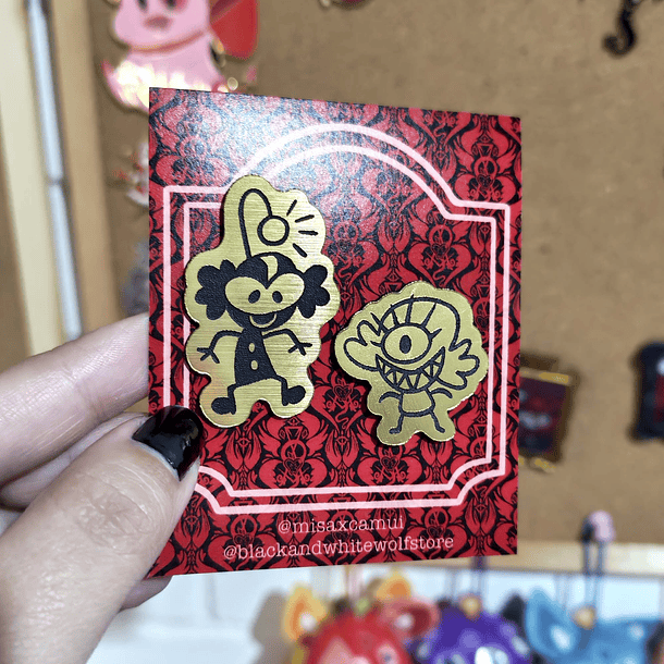 Hazbin Hotel - Doodles Niffty y Baxter Pines Lamicoid  4