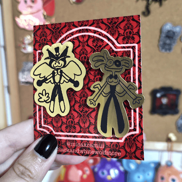 Hazbin Hotel - Doodles Husk y Angel pines lamicoid 2