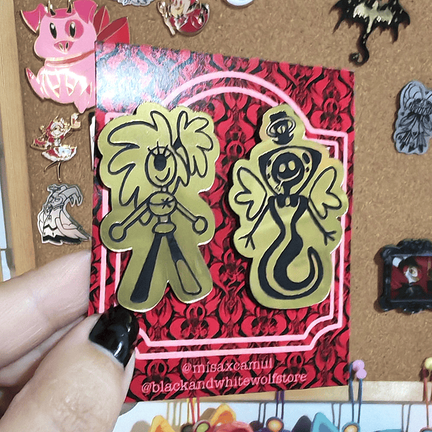 HAZBIN HOTEL - DOODLES Cherry y Sir Pentius PINES LAMICOID 2