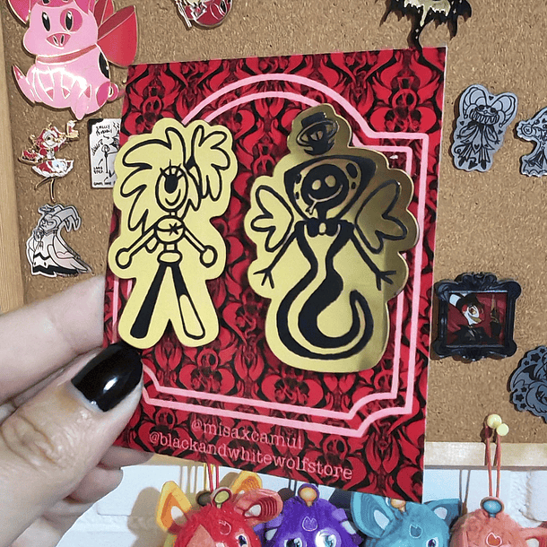 HAZBIN HOTEL - DOODLES Cherry y Sir Pentius PINES LAMICOID 3