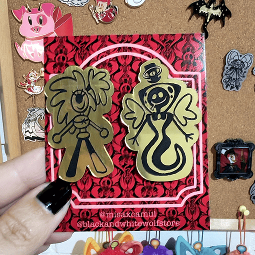 HAZBIN HOTEL - DOODLES Cherry y Sir Pentius PINES LAMICOID