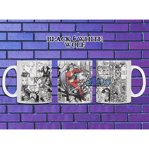 Nanatsu No Tanzai - Ban Tazón BlackandWhite Wolf 