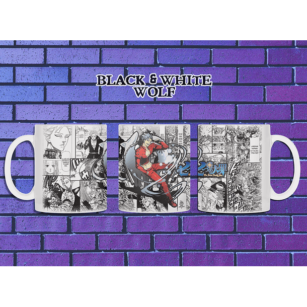 Nanatsu No Tanzai - Ban Tazón BlackandWhite Wolf 