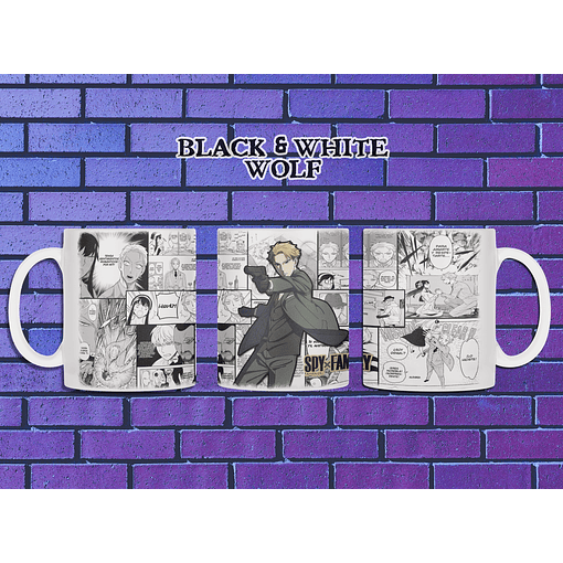 Spy x Family - Loid Forger Tazón BlackandWhite Wolf 